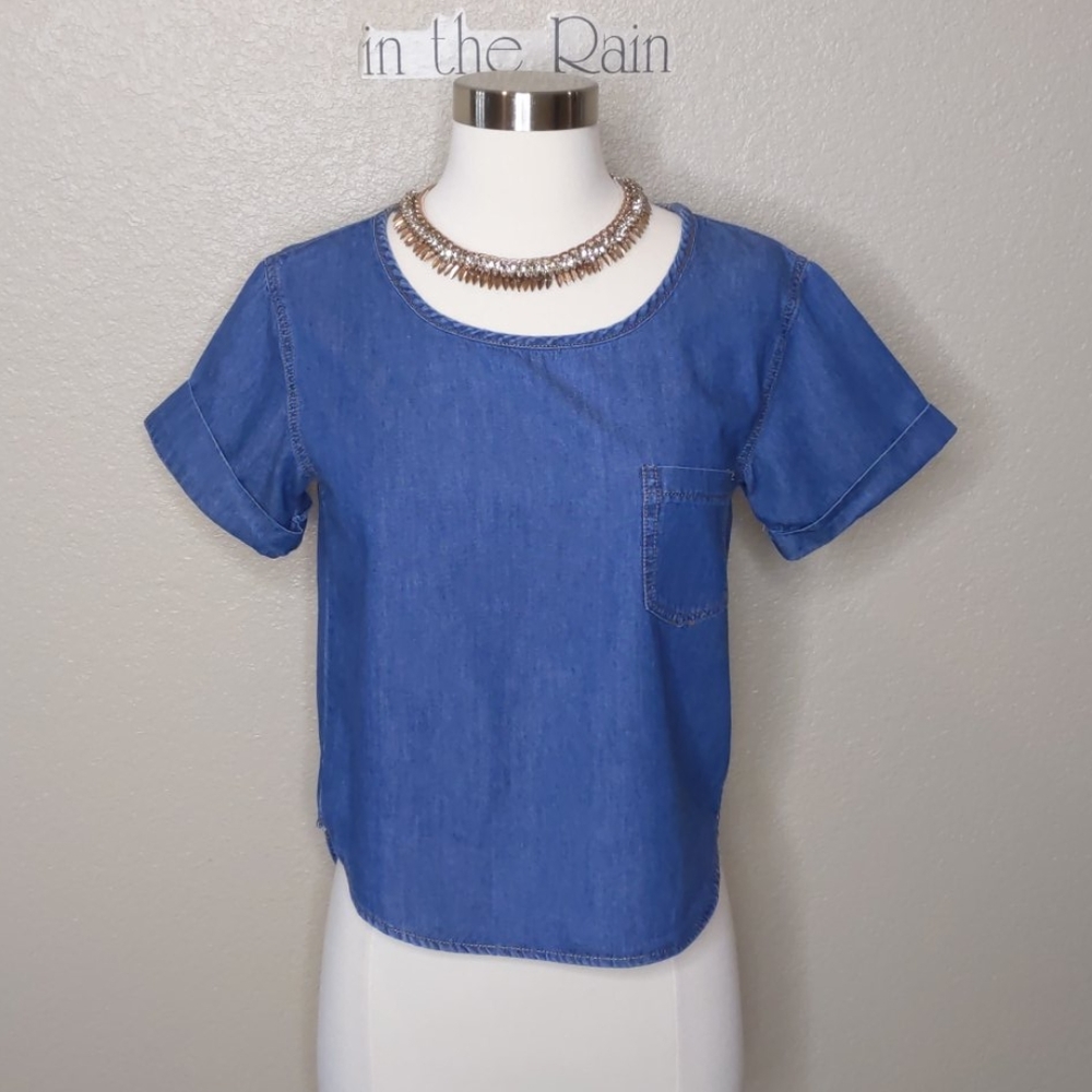 Girl Krazy Blouse Denim Size XS